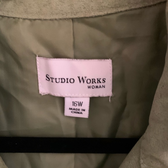 🌈 Studio Works Ultra Suede Zipper Front Jacket - Picture 3 of 7
